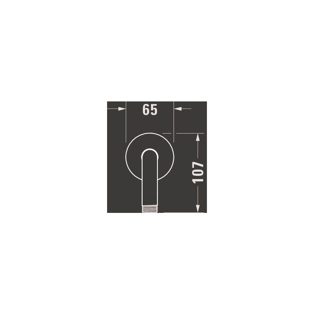 Duravit Brausearm Länge 410mm Wandmontage Rosette rund, Mattschwarz... DURAVIT-UV0670028046 4063382938367 (Abb. 3)