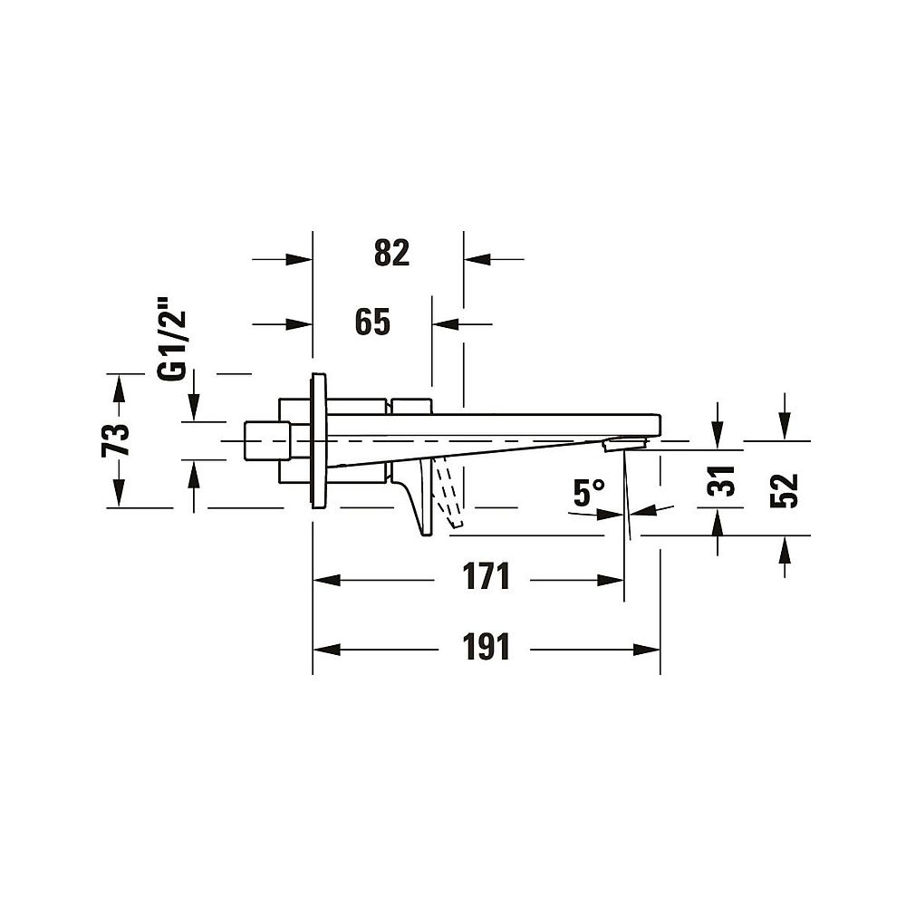 Duravit Tulum by Starck Einhebel-Waschtischmischer, Mattschwarz, 5,5l/min, Hebelg... DURAVIT-TU1070004046 4063382961365 (Abb. 8)