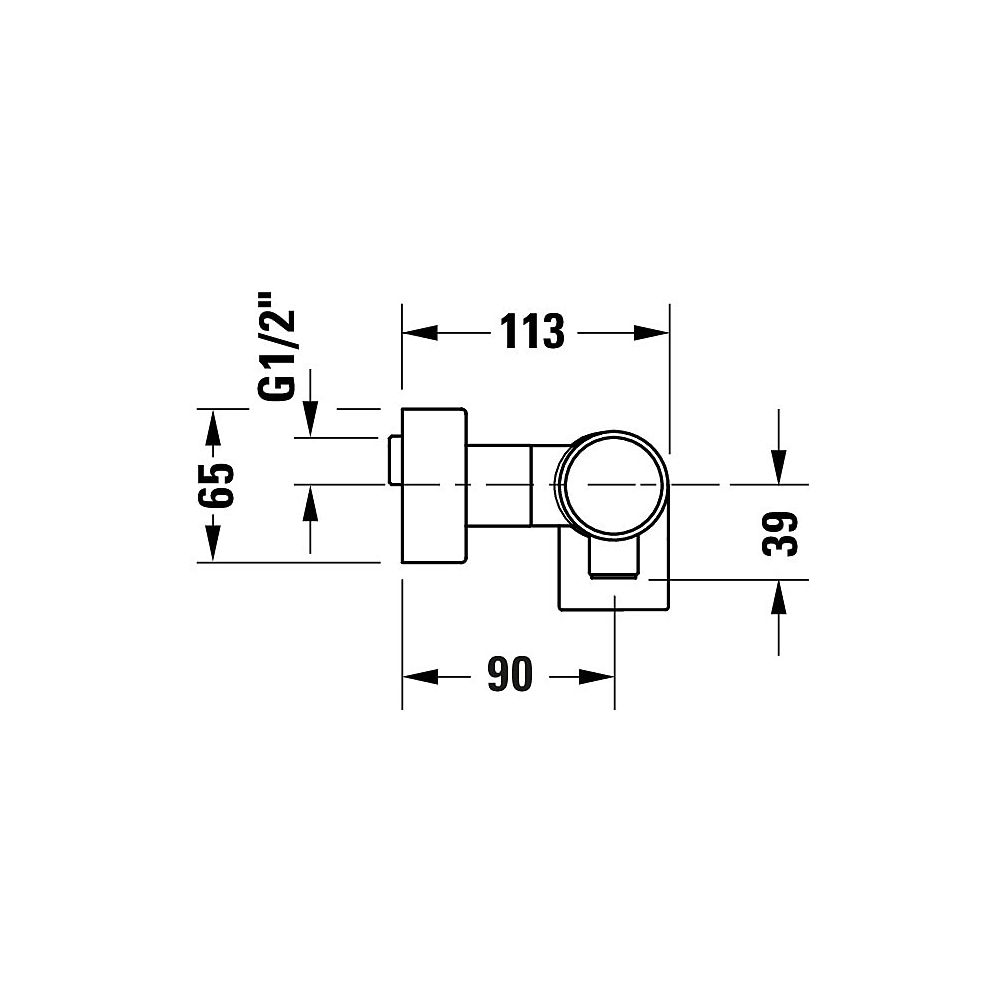 Duravit Tulum by Starck Einhebel-Brausemischer Aufputz, Chrom, Anschlussart S-Ans... DURAVIT-TU4230000010 4063382961266 (Abb. 6)