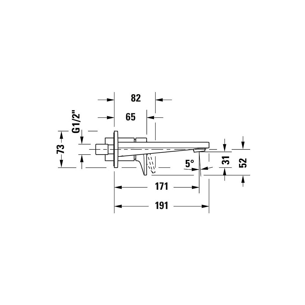 Duravit Tulum by Starck Einhebel-Waschtischmischer, Chrom, 5,5l/min, Hebelgriff, ... DURAVIT-TU1070004010 4063382961181 (Abb. 9)