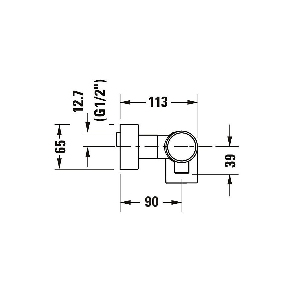 Duravit Tulum by Starck Einhebel-Brausemischer Aufputz, Mattschwarz, Anschlussart... DURAVIT-TU4230000046 4063382961402 (Abb. 7)