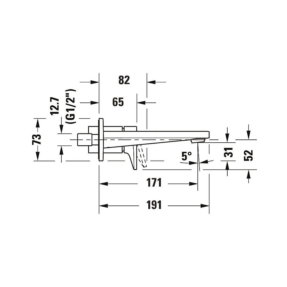 Duravit Tulum by Starck Einhebel-Waschtischmischer, Chrom, 5,5l/min, Hebelgriff,... DURAVIT-TU1070004010 4063382961181 (Abb. 10)