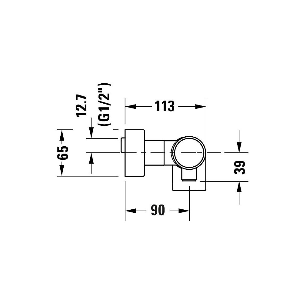 Duravit Tulum by Starck Einhebel-Brausemischer Aufputz, Mattschwarz, Anschlussart... DURAVIT-TU4230000046 4063382961402 (Abb. 9)