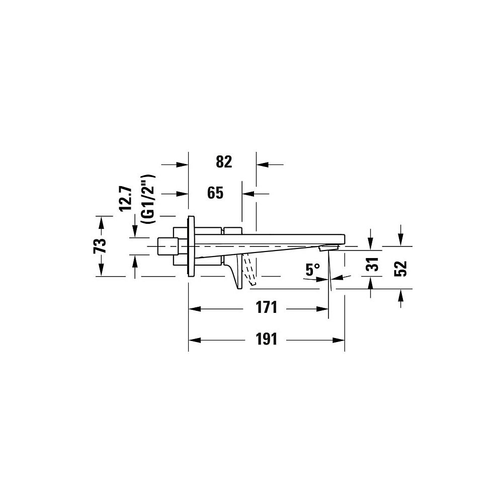 Duravit Tulum by Starck Einhebel-Waschtischmischer, Chrom, 5,5l/min, Hebelgriff,... DURAVIT-TU1070004010 4063382961181 (Abb. 11)