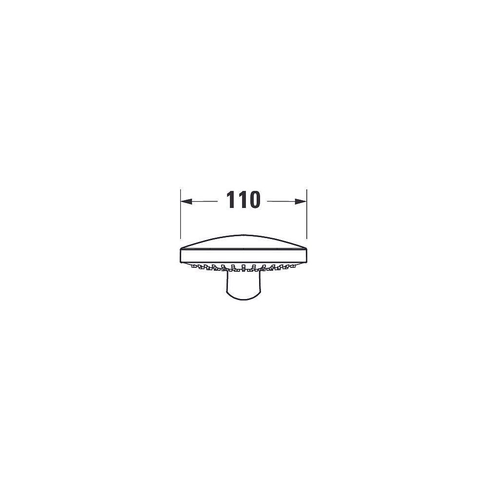 Duravit Handbrause, Chrom/Weiß, MinusFlow, d. 110mm, Strahlart Rain, Durchflussme... DURAVIT-UV0652013010 4063382936684 (Abb. 2)