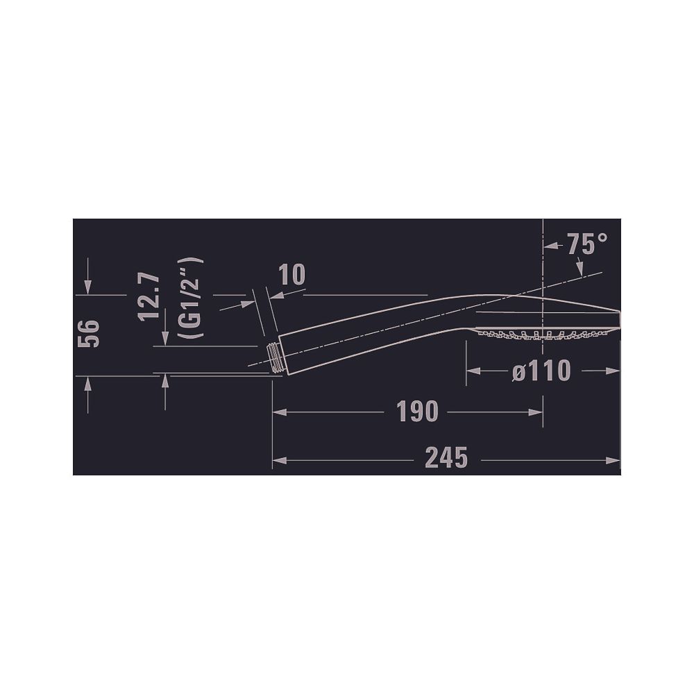 Duravit Handbrause, Chrom/Weiß, MinusFlow, d. 110mm, Strahlart Rain, Durchflussme... DURAVIT-UV0652013010 4063382936684 (Abb. 4)