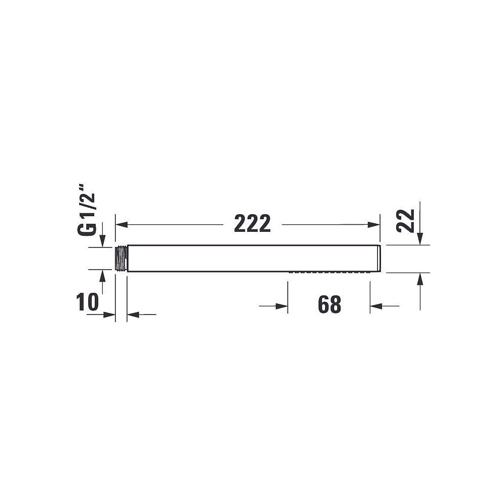 Duravit Stabbrause, MinusFlow, eckig, Rain, Chrom, Durchflussmenge 3 bar 9l/min, ... DURAVIT-UV0642002010 4063382937988 (Abb. 5)