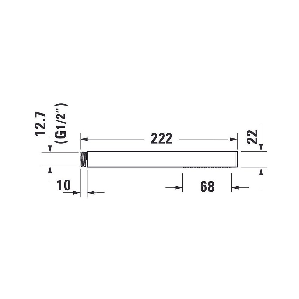 Duravit Stabbrause, MinusFlow, eckig, Rain, Chrom, Durchflussmenge 3 bar 9l/min, ... DURAVIT-UV0642002010 4063382937988 (Abb. 6)