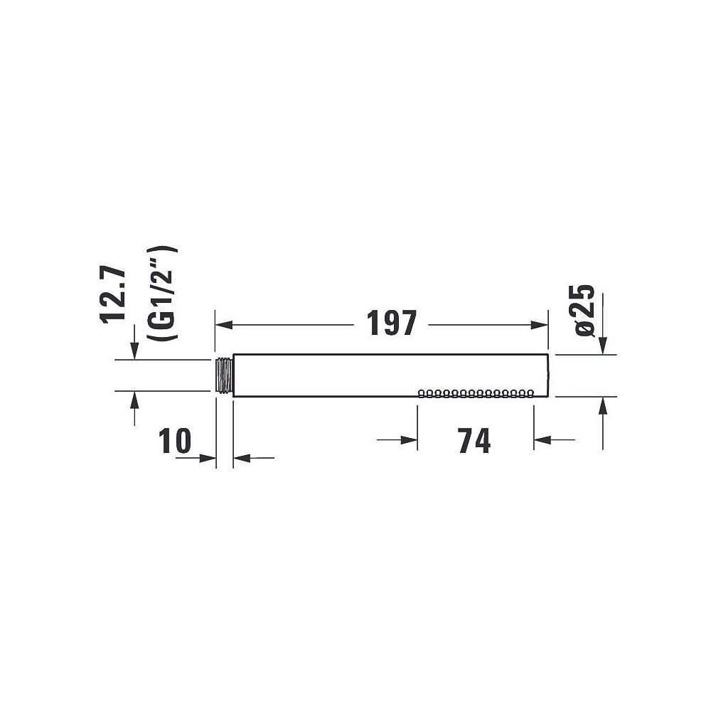 Duravit Stabbrause, MinusFlow, rund, Rain, Chrom, Durchflussmenge 3 bar 9l/min, S... DURAVIT-UV0642001010 4063382937315 (Abb. 9)