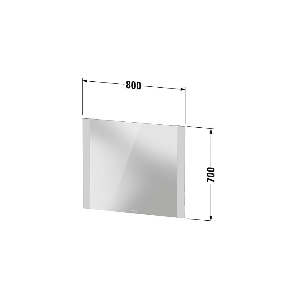 Duravit Licht und Spiegel Wandmontage 34x800x700mm, Mattweiß, Good, LED seitli... DURAVIT-LM7866000000000 4063382552150 (Abb. 9)