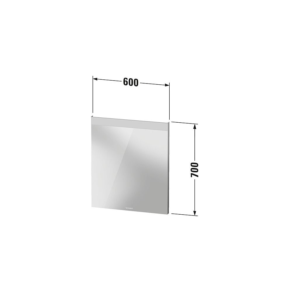 Duravit Licht und Spiegel Wandmontage 35x600x700mm, Mattweiß, Good, LED oben, ... DURAVIT-LM7835000000000 4063382551887 (Abb. 6)
