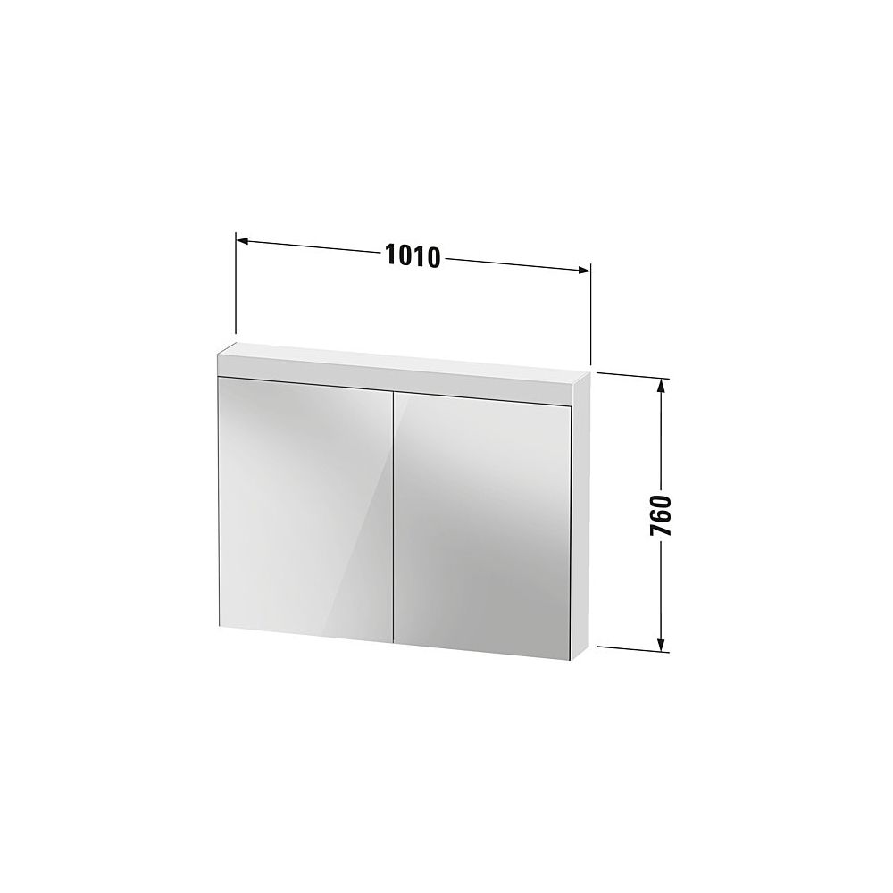 Duravit Good Spiegelschrank mit Licht Wandmontage 148x1010x760mm, Neutral, 2 T... DURAVIT-LM7822000000000 4063382580290 (Abb. 7)