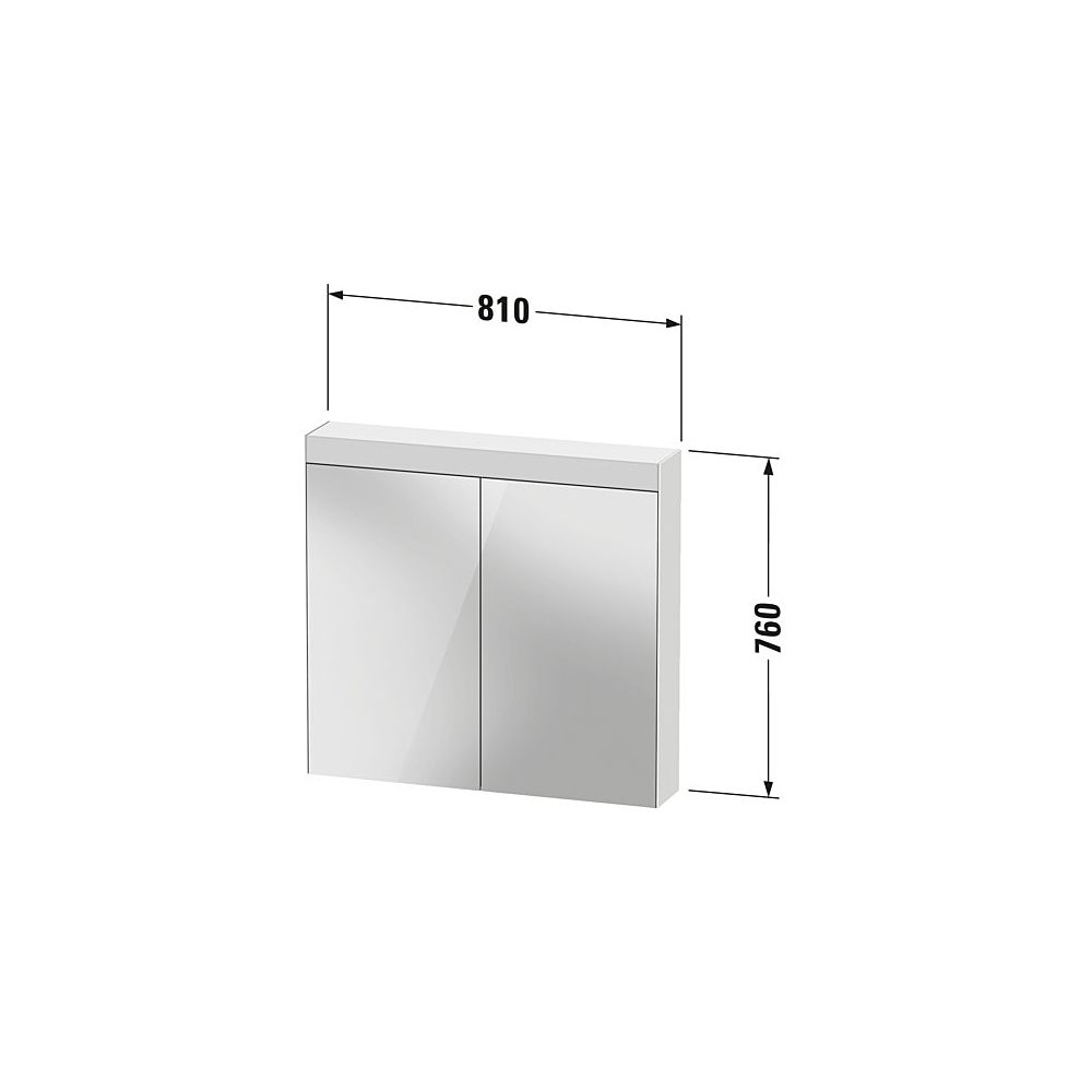 Duravit Good Spiegelschrank mit Licht Wandmontage 148x810x760mm, Neutral, 2 T... DURAVIT-LM7821000000000 4063382580269 (Abb. 11)