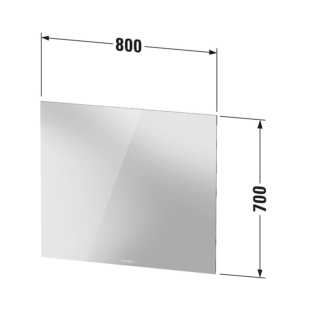 Duravit Licht und Spiegel Wandmontage 33x800x700mm, Mattweiß, Better, LED, 46W... DURAVIT-LM7816000000000 4063382551719 (Abb. 9)