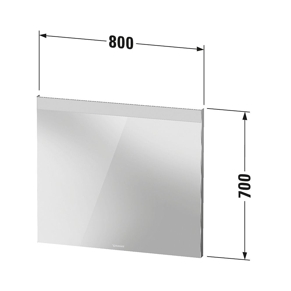 Duravit Licht und Spiegel Wandmontage 35x800x700mm, Mattweiß, Good, LED oben, ... DURAVIT-LM7836000000000 4063382551917 (Abb. 8)
