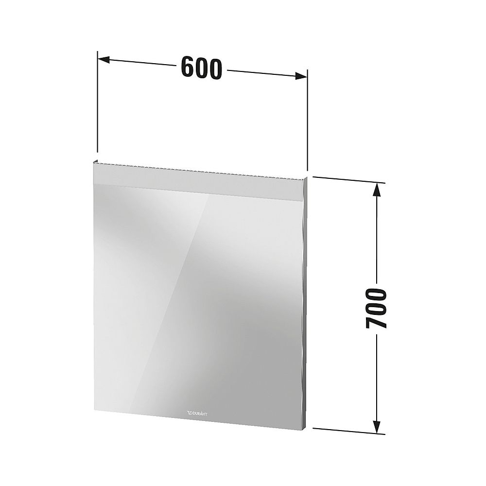 Duravit Licht und Spiegel Wandmontage 35x600x700mm, Mattweiß, Good, LED oben, ... DURAVIT-LM7835000000000 4063382551887 (Abb. 7)