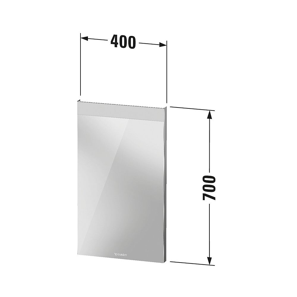 Duravit Licht und Spiegel Wandmontage 35x400x700mm, Mattweiß, Good, LED oben, ... DURAVIT-LM7834000000000 4063382551856 (Abb. 5)