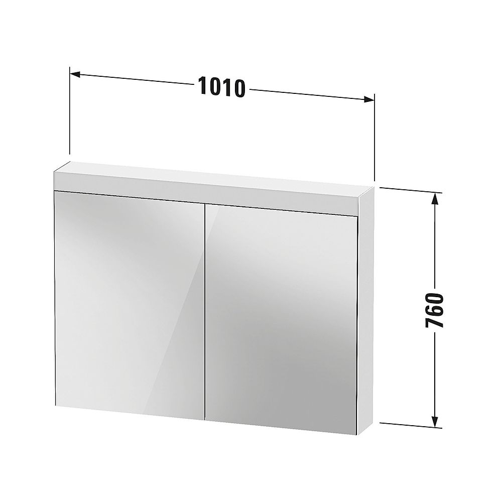 Duravit Good Spiegelschrank mit Licht Wandmontage 148x1010x760mm, Neutral, 2 T... DURAVIT-LM7822000000000 4063382580290 (Abb. 8)