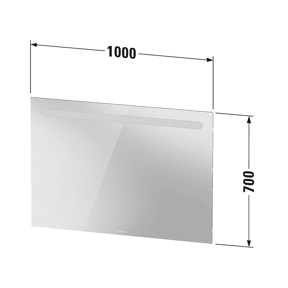 Duravit No.1 Spiegel Wandmontage 35x1000x700mm, Mattweiß, LED oben, 11W, Betät... DURAVIT-N17953000000000 4067116005813 (Abb. 3)