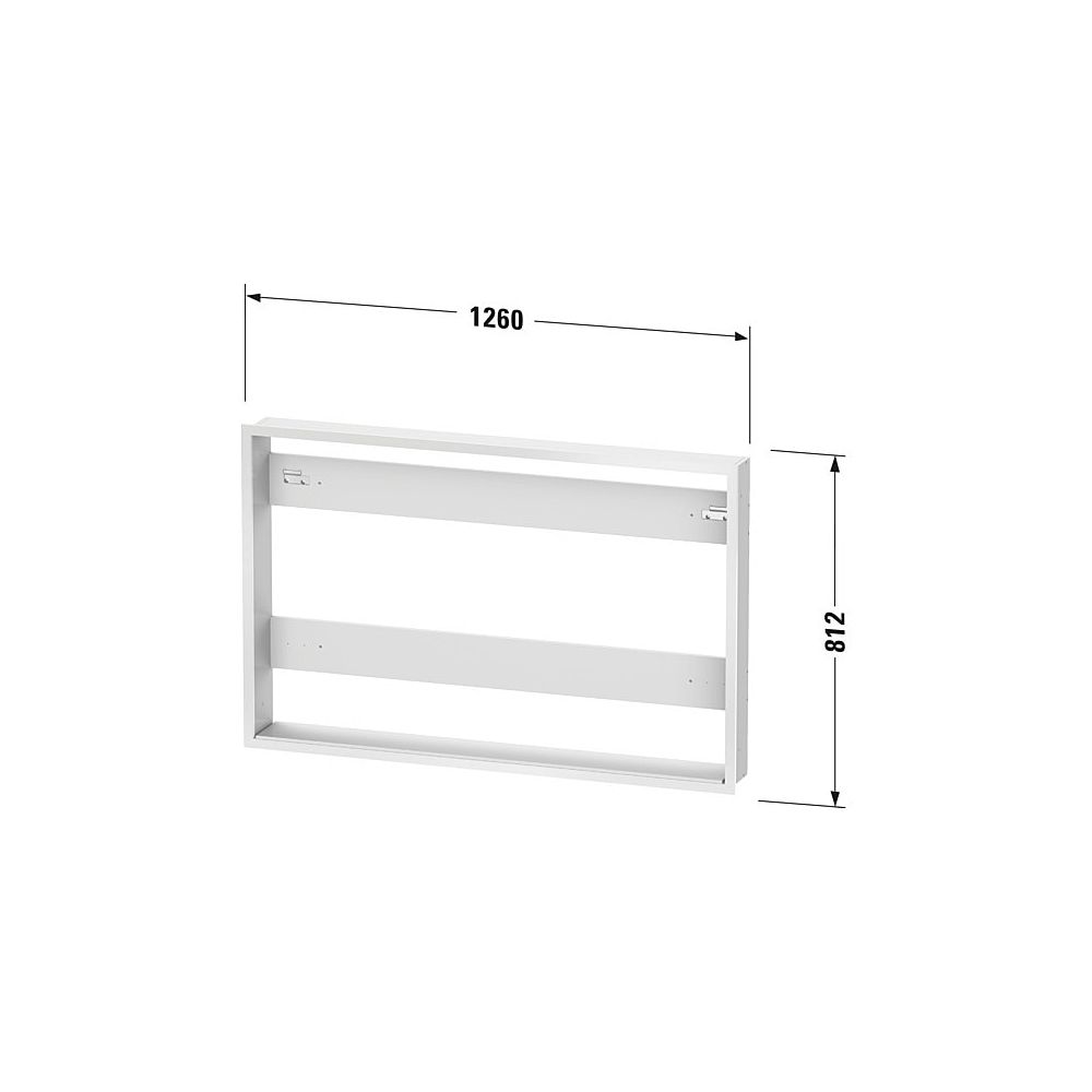 Duravit Einbau-Set aus Hochverdichtete MDF-Platte 139x1261x812mm, Mattweiß, mit Be... DURAVIT-LM987800000 4053424471112 (Abb. 3)
