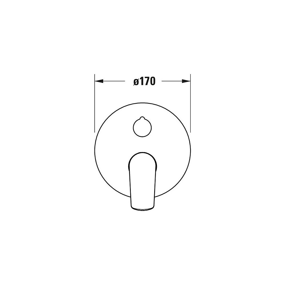 Duravit No.1 Einhebel-Wannenmischer Unterputz, Verbraucher 2, Chrom, Wannen. Hand... DURAVIT-N15210012010 4067116084085 (Abb. 4)