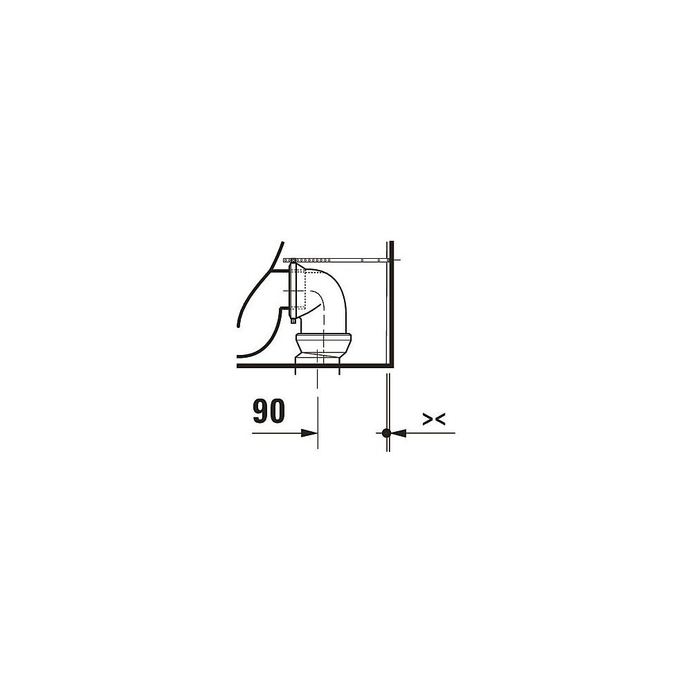 Duravit Qatego Stand WC 600x390x400mm, Weiß Hochglanz, HygieneGlaze, Back to wall,... DURAVIT-2020092000 4067116999259 (Abb. 12)