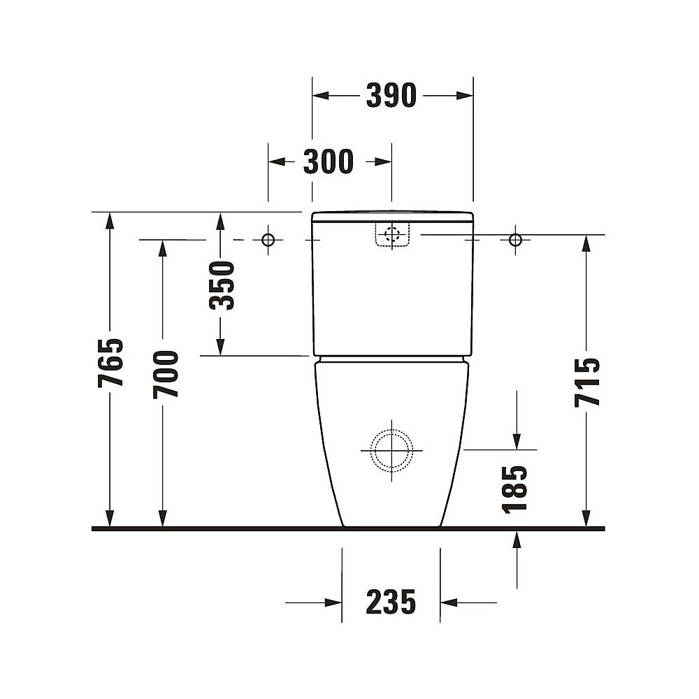 Duravit ME by Starck Stand WC für Kombination 650x370x415mm, Weiß Hochglanz, Hygie... DURAVIT-2005092000 4063382102157 (Abb. 20)