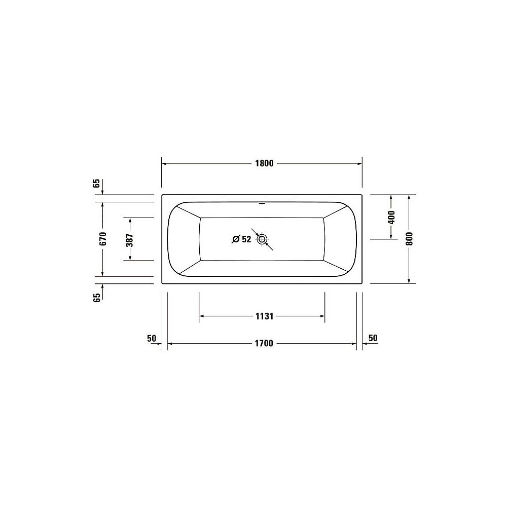 Duravit Qatego Whirlwanne Rechteckig, Einbau, 800x1800x480mm, Air-System, 2 Rü... DURAVIT-760614000AS0000 4067116074253 (Abb. 3)