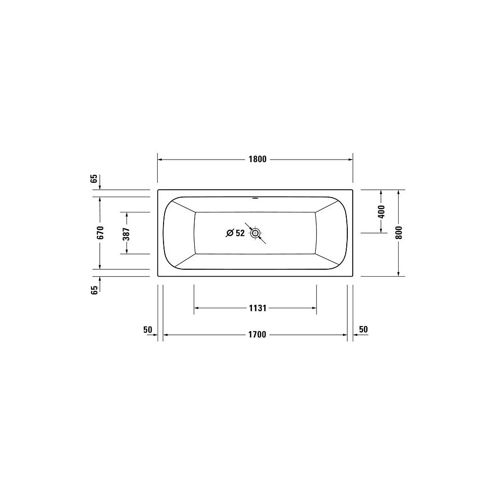 Duravit Qatego Whirlwanne Rechteckig, Einbau, 800x1800x480mm, Air-System, 2 Rü... DURAVIT-760614000AS0000 4067116074253 (Abb. 5)