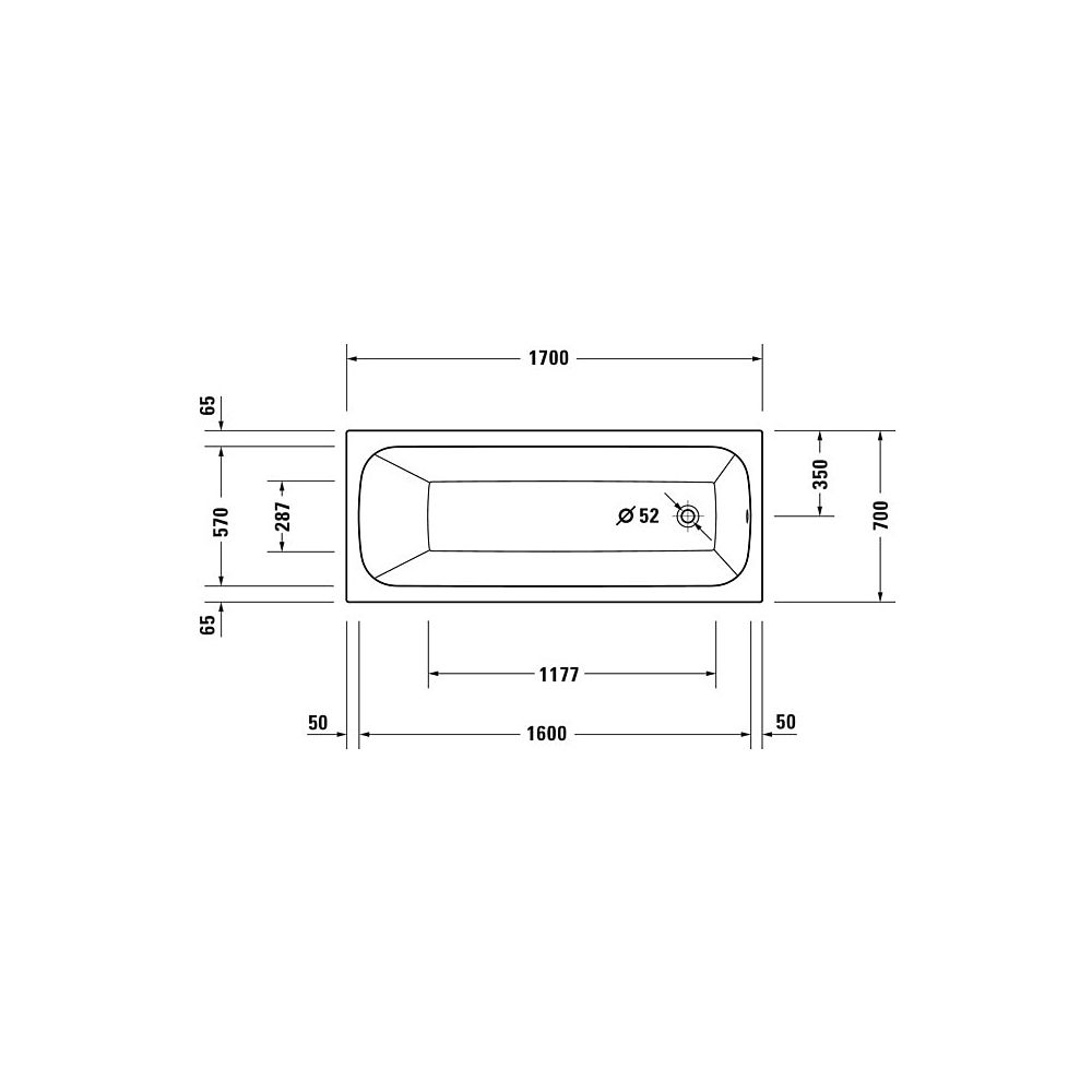 Duravit Qatego Whirlwanne Rechteckig, Einbau, 700x1700x480mm, Air-System, 1 Rü... DURAVIT-760611000AS0000 4067116074116 (Abb. 5)