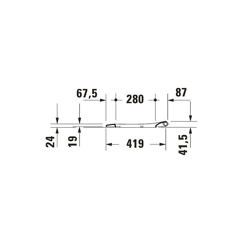 Duravit D-Neo WC-Sitz D-shaped Weiß Hochglanz, 376x43x441mm, mit Absenkautomatik, ... DURAVIT-0021690000 4063382129727 (Abb. 57)