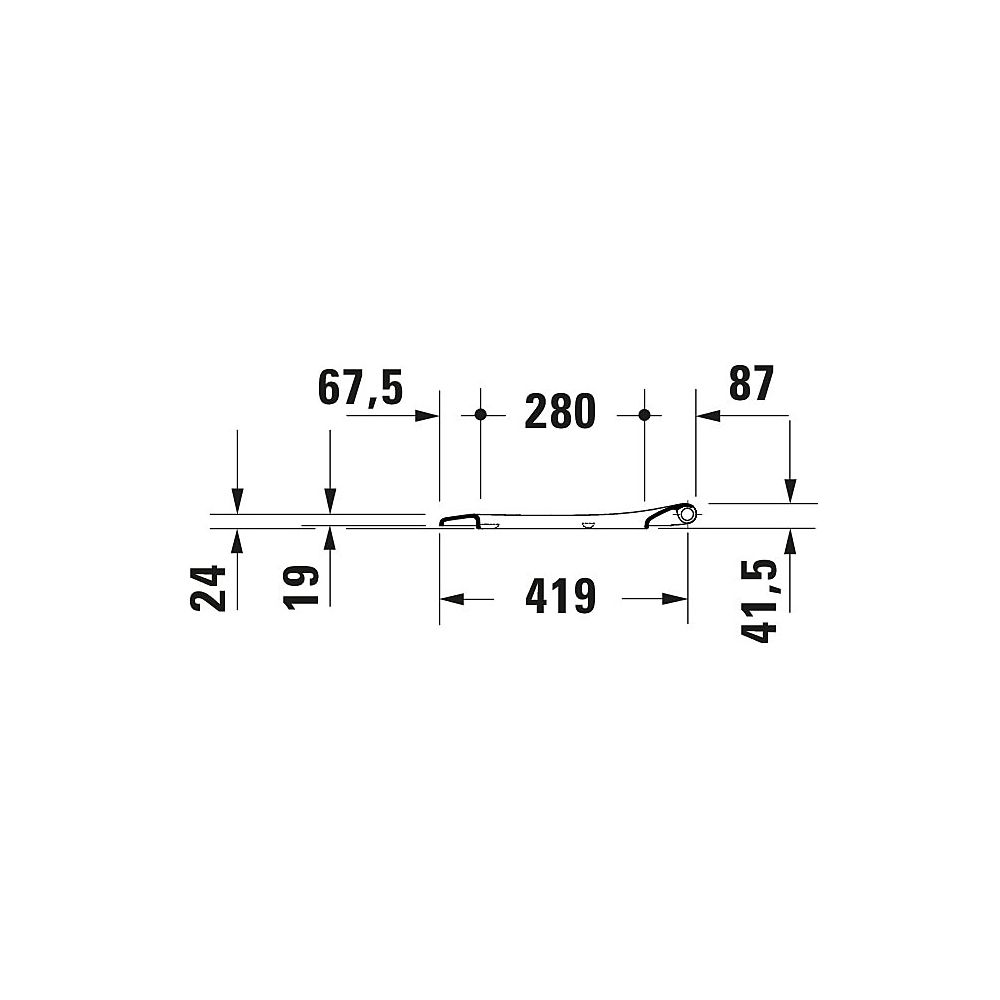 Duravit D-Neo WC-Sitz D-shaped Weiß Hochglanz, 376x43x441mm, mit Absenkautomatik, ... DURAVIT-0021690000 4063382129727 (Abb. 59)