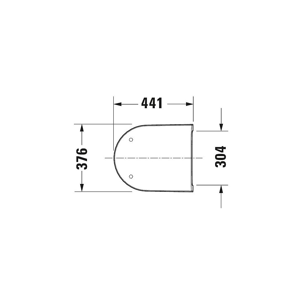Duravit D-Neo WC-Sitz D-shaped Weiß Hochglanz, 376x43x441mm, ohne Absenkautomatik,... DURAVIT-0021610000 4063382017178 (Abb. 54)