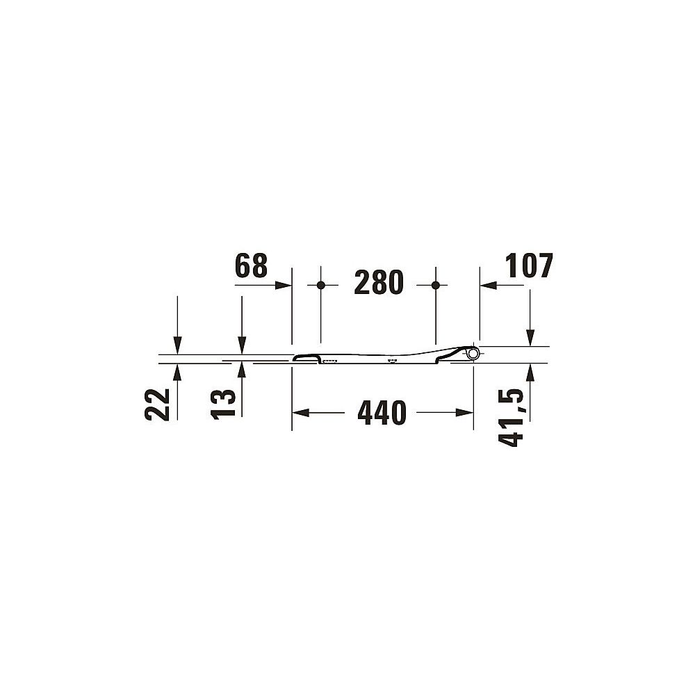 Duravit Qatego WC-Sitz D-shaped Weiß Hochglanz, 463x44x369mm, mit Absenkautomatik,... DURAVIT-0026890000 4067116999648 (Abb. 16)