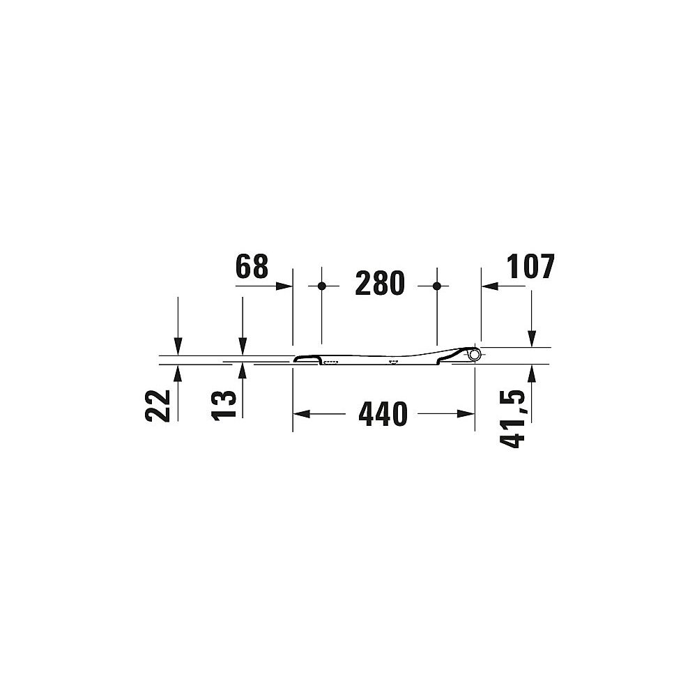Duravit Qatego WC-Sitz D-shaped Weiß Hochglanz, 463x44x369mm, mit Absenkautomatik,... DURAVIT-0026890000 4067116999648 (Abb. 20)