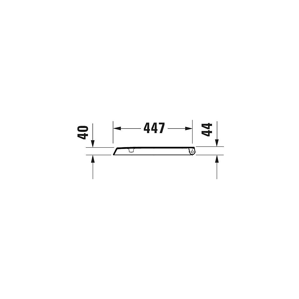 Duravit Qatego WC-Sitz D-shaped Weiß Hochglanz, 463x44x369mm, mit Absenkautomatik,... DURAVIT-0026890000 4067116999648 (Abb. 21)