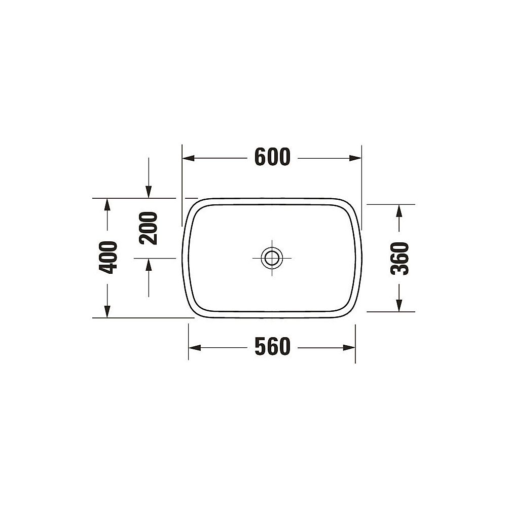 Duravit Qatego Aufsatzbecken 600mm, Weiß Hochglanz, Oval, ohne Überlauf und HLB, Ge... DURAVIT-2384600079 4067116996142 (Abb. 9)