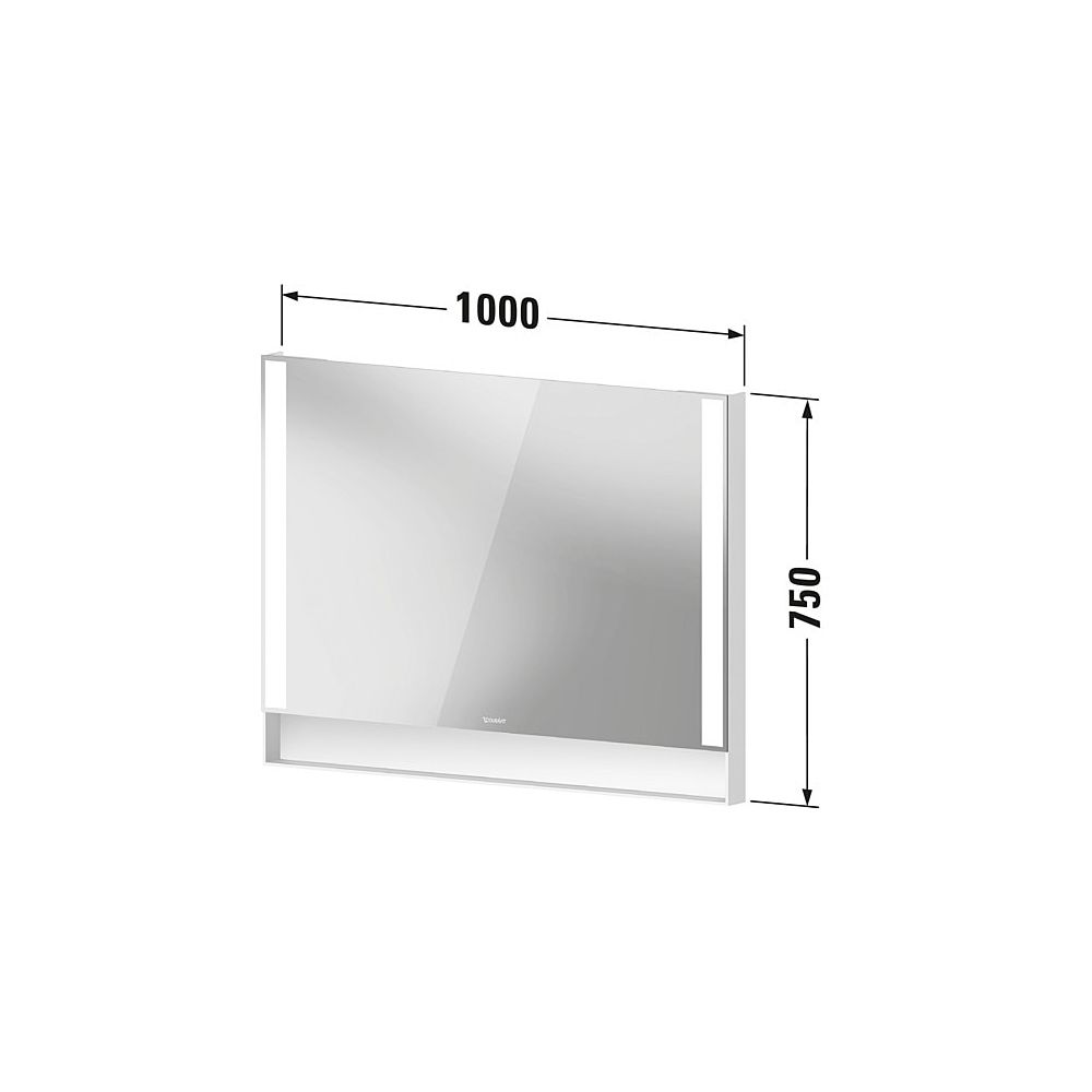 Duravit Qatego SpiegelWandmontage 65x1000x750mm, Graphit Matt, LED, 29W, Betät... DURAVIT-QA7083049490000 4067116205053 (Abb. 4)