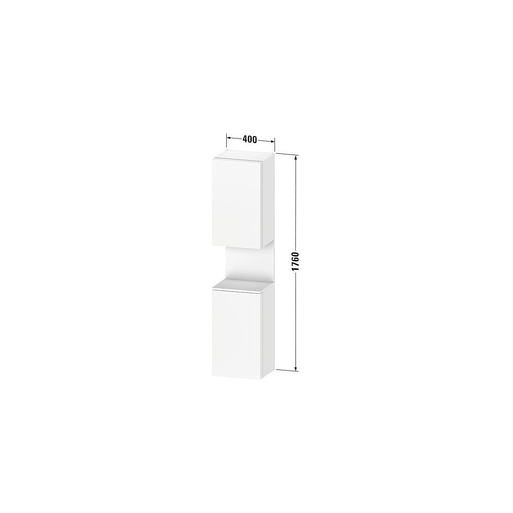 Duravit Qatego Hochschrank Dekor 360x400x1760mm Taupe Matt/Eiche Marmoriert Ma... DURAVIT-QA1346R55910010 4067116211146 (Abb. 2)