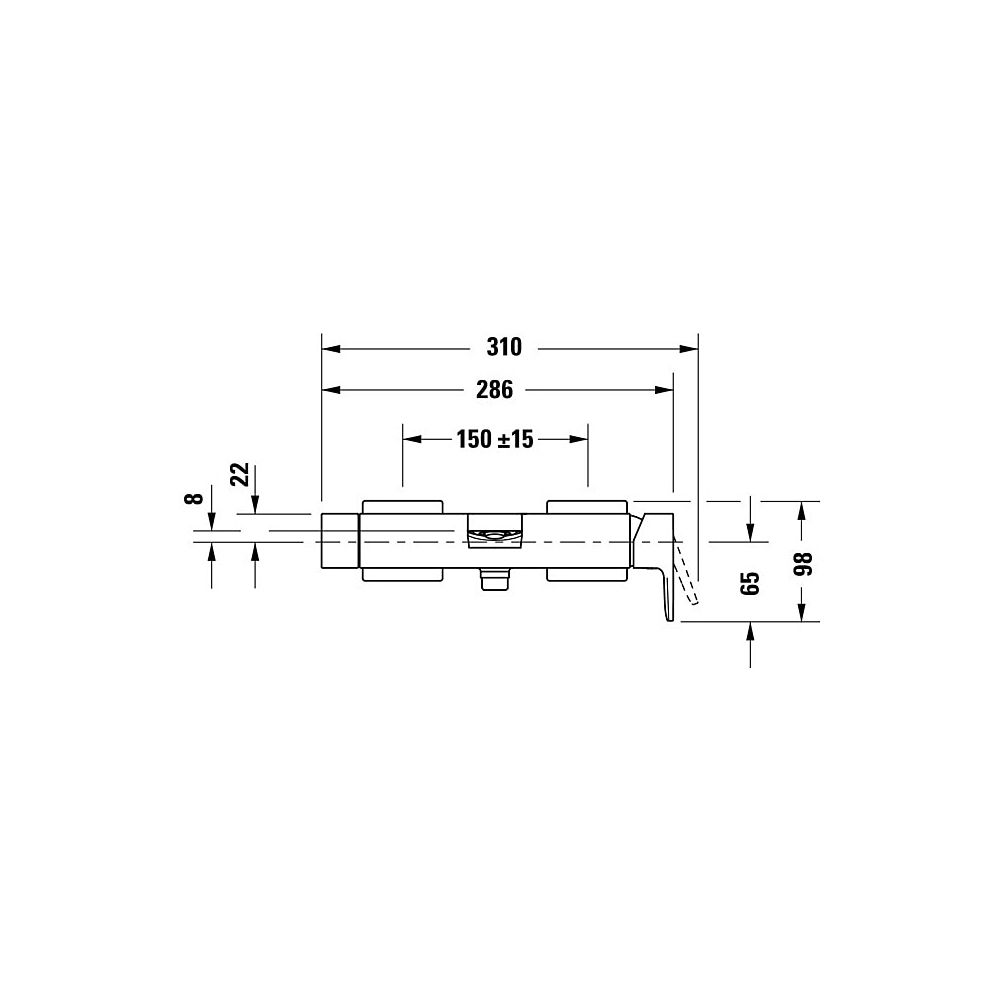 Duravit Manhattan Einhebel-Wannenmischer Aufputz, Mattschwarz, Anschlussart S-Ans... DURAVIT-MH5230000046 4067116104981 (Abb. 4)