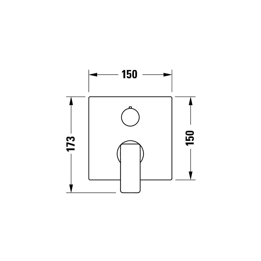 Duravit Manhattan Einhebel-Brausemischer Unterputz, Anzahl Verbraucher 2, Mattsch... DURAVIT-MH4210012046 4067116104936 (Abb. 2)