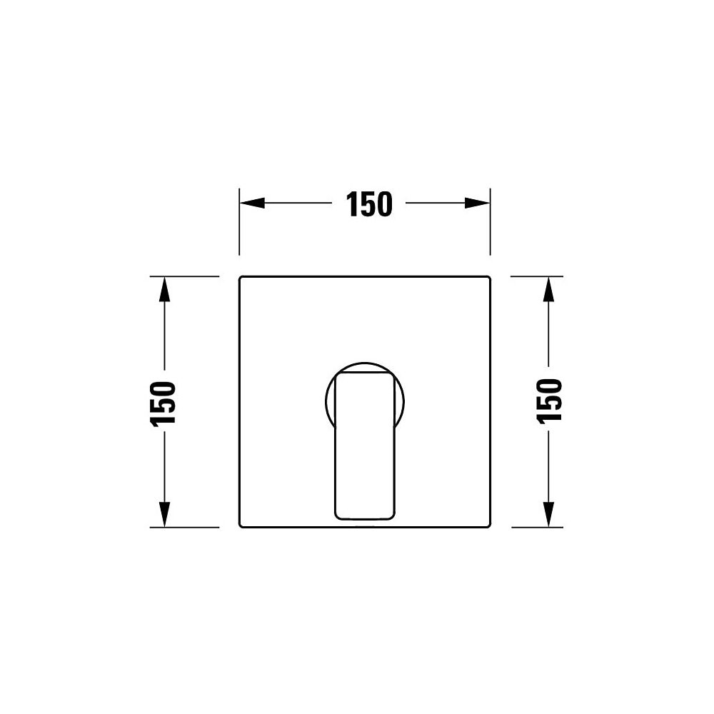 Duravit Manhattan Einhebel-Brausemischer Unterputz, Anzahl Verbraucher 1, Mattsch... DURAVIT-MH4210010046 4067116104912 (Abb. 2)