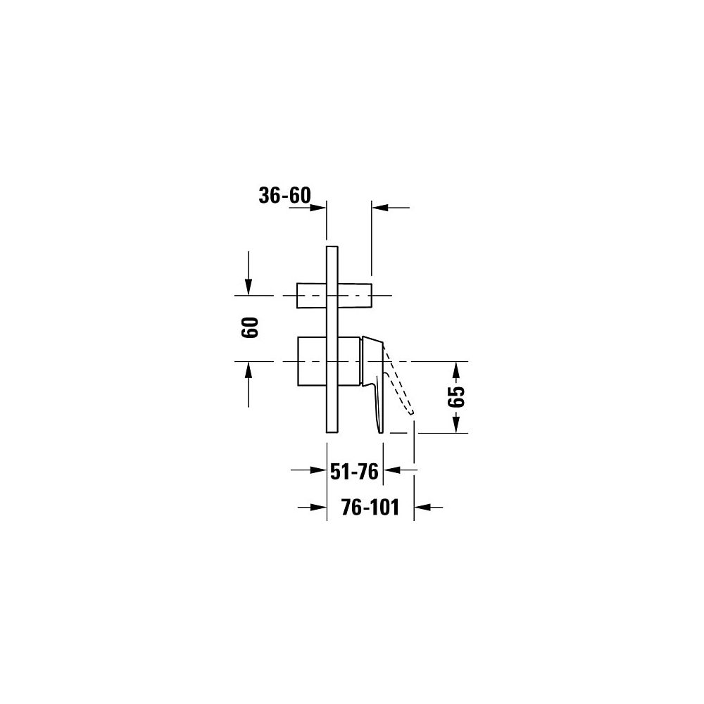 Duravit Manhattan Einhebelmischer Unterputz Set, Anzahl Verbraucher 2, Chrom, 24l... DURAVIT-MH4210008010 4067116104899 (Abb. 8)