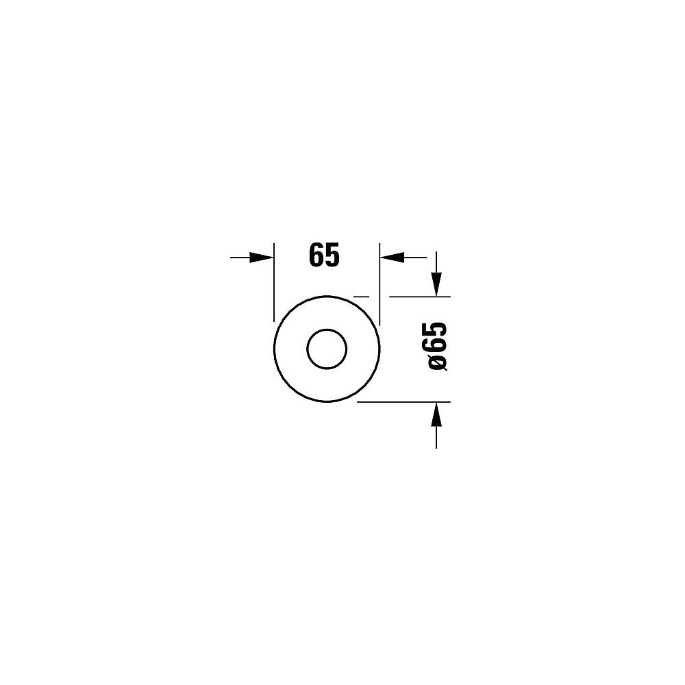 Duravit Circle Wanneneinlauf Unterputz, Chrom Hochglanz, Rosette rund, Ausladung ... DURAVIT-CE5240010010 4067116104592 (Abb. 3)
