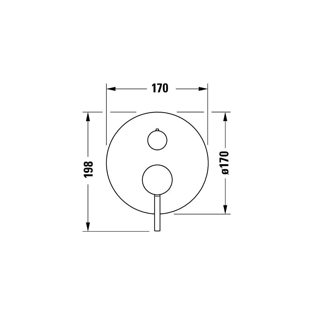 Duravit Circle Einhebel-Brausemischer Unterputz, Anzahl Verbraucher 2, Chrom, Han... DURAVIT-CE4210012010 4067116104547 (Abb. 2)