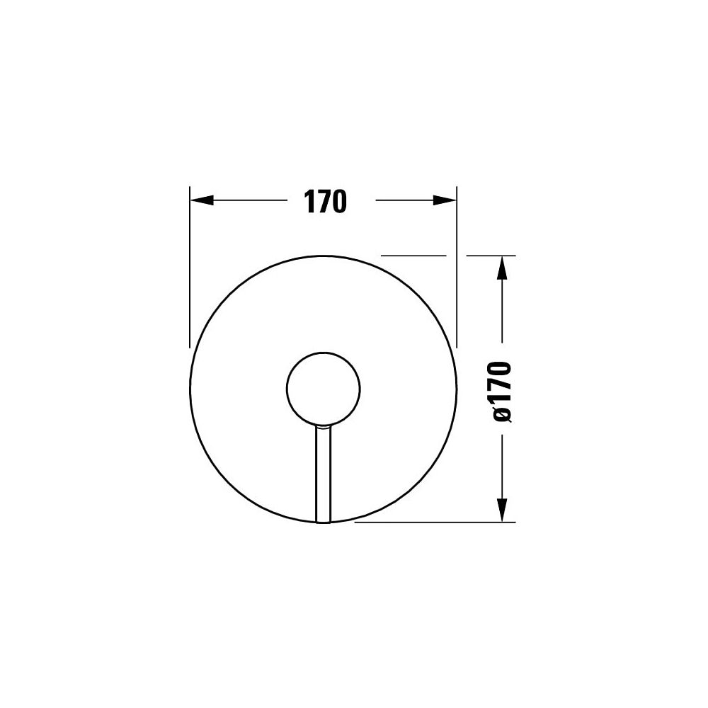 Duravit Circle Einhebel-Brausemischer Unterputz, Anzahl Verbraucher 1, Chrom, 24,... DURAVIT-CE4210010010 4067116104530 (Abb. 2)
