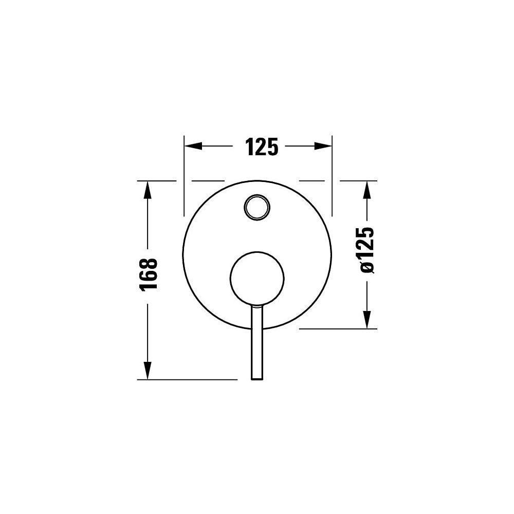Duravit Circle Einhebelmischer Unterputz Set, 2 Verbraucher, Chrom, Wanneneinlauf... DURAVIT-CE4210008010 4067116104523 (Abb. 5)