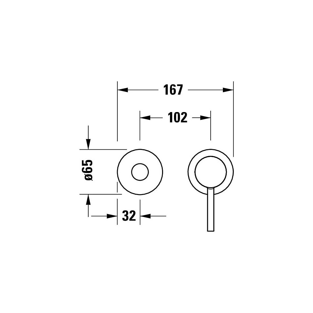 Duravit Circle Einhebel-Waschtischmischer, Chrom 5,5l/min, Hebelgriff, Ausladung ... DURAVIT-CE1070004010 4067116104486 (Abb. 4)