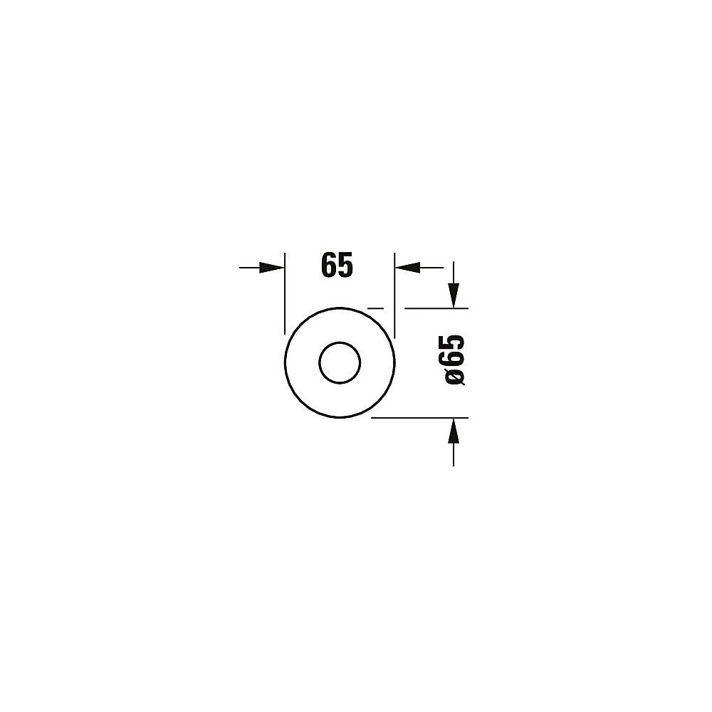 Duravit Circle Wanneneinlauf Unterputz, Chrom Hochglanz, Rosette rund, Ausladung ... DURAVIT-CE5240010010 4067116104592 (Abb. 5)