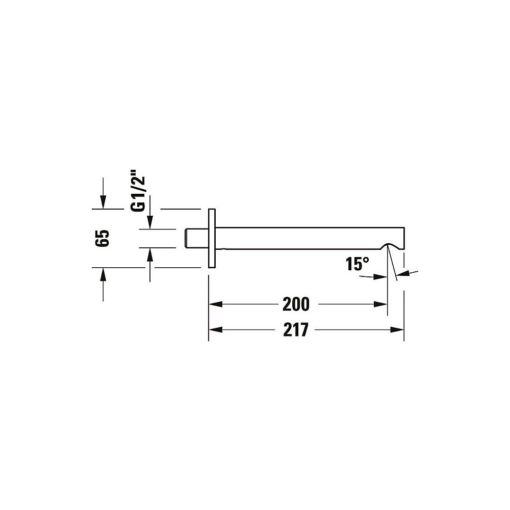 Duravit Circle Wanneneinlauf Unterputz, Chrom Hochglanz, Rosette rund, Ausladung ... DURAVIT-CE5240010010 4067116104592 (Abb. 6)